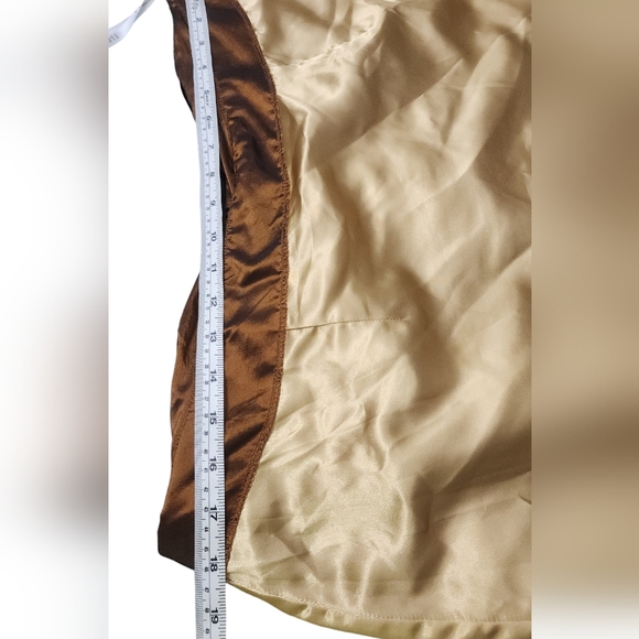 FIESTA 3pc Top Skirt Shawl Sari Style Formal Wedding Evening Set. Brown. Size:2X - Picture 12 of 16